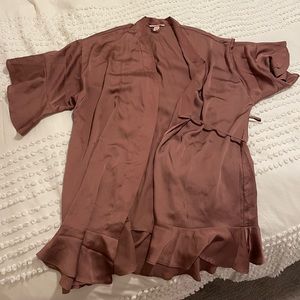 Victoria secret silk robe mauve